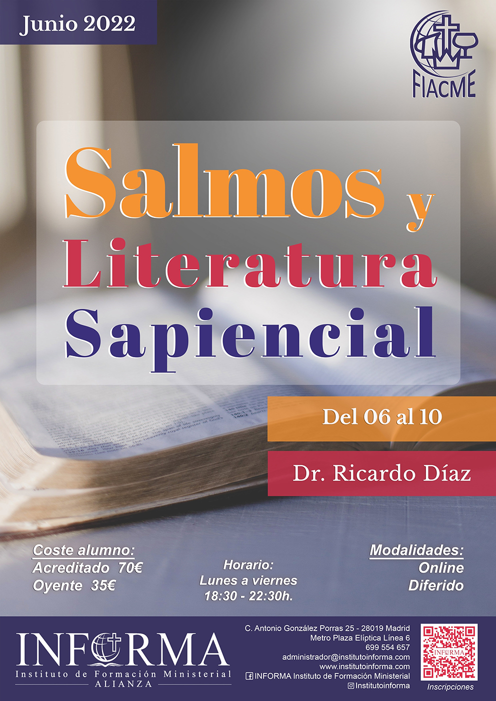 Lee más sobre el artículo SALMOS Y LITERATURA SAPIENCIAL