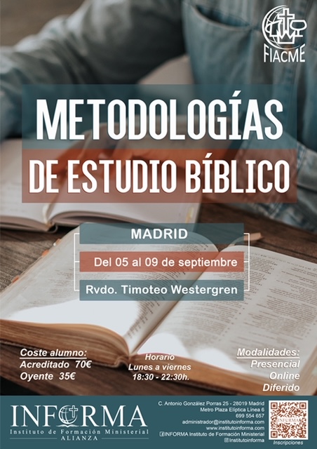 Lee más sobre el artículo METODOLOGÍAS DE ESTUDIO BÍBLICO