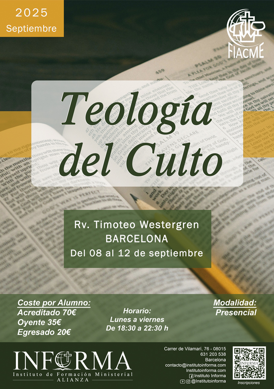 En este momento estás viendo BCN Presencial – Teología del Culto