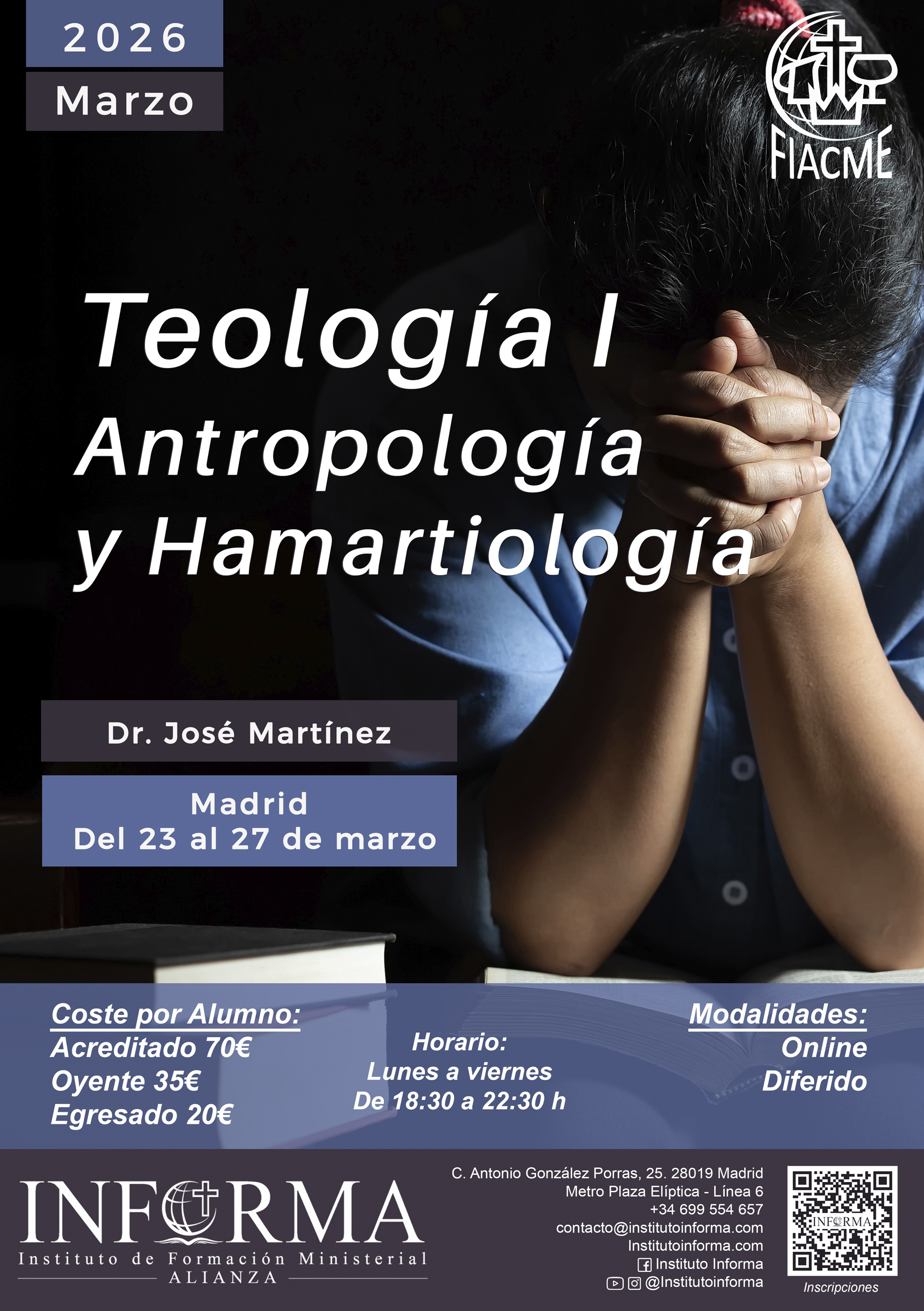 En este momento estás viendo Teología I (Antropología y Hamartiología) Online y Diferido.