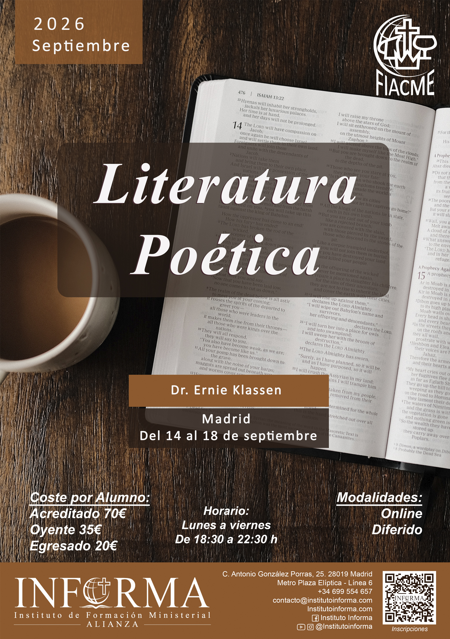 En este momento estás viendo Literatura Poética Online y Diferido.